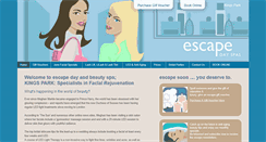 Desktop Screenshot of escapedayspas.com.au