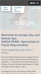 Mobile Screenshot of escapedayspas.com.au